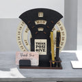 Circular lifetime wooden Desk Calendar with Pen holder & Visiting Card for Office and home | |Corporate gifts
