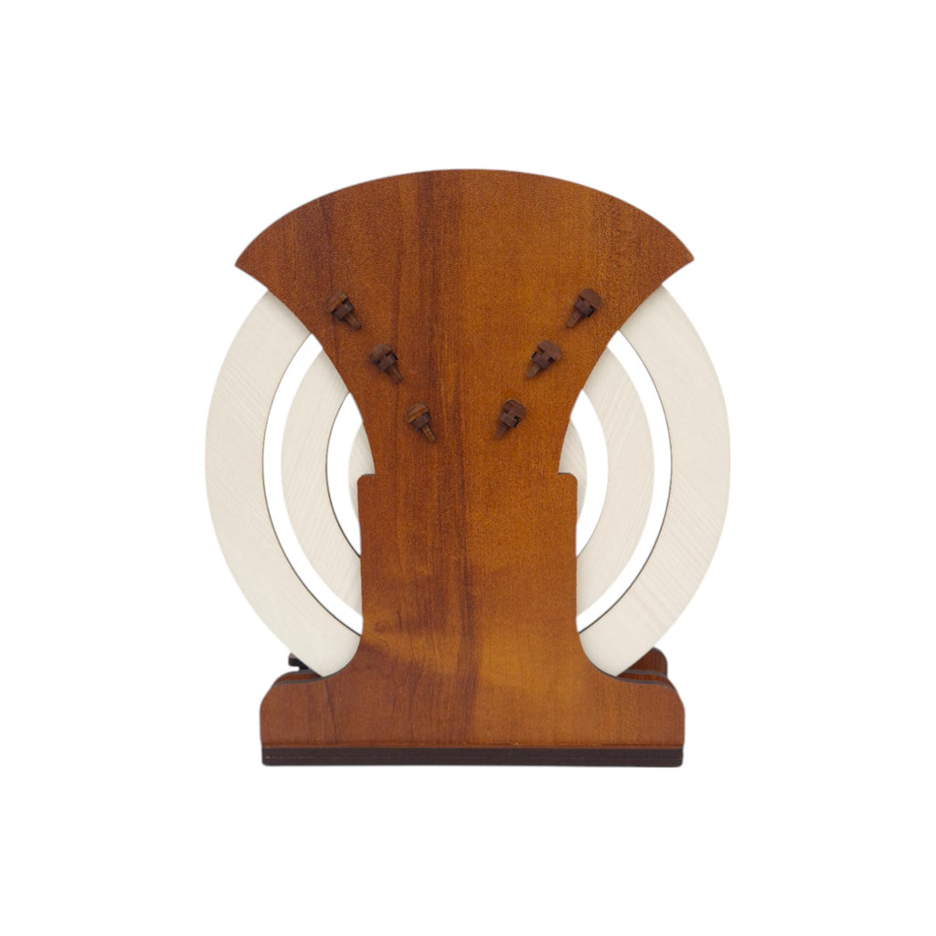 Circular lifetime wooden Desk Calendar with Pen holder & Visiting Card for Office and home | |Corporate gifts