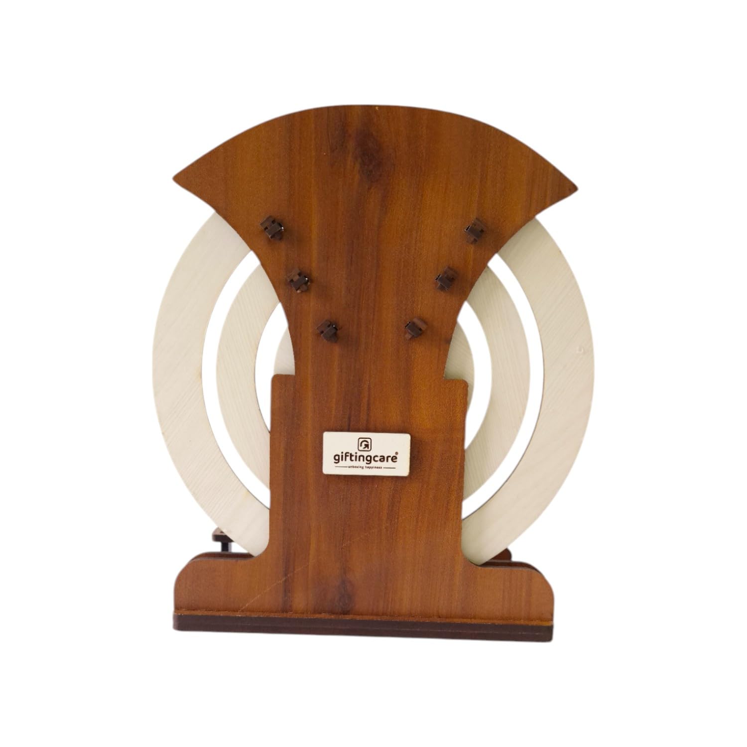 Circular lifetime wooden Desk Calendar with Pen holder & Visiting Card for Office and home | |Corporate gifts