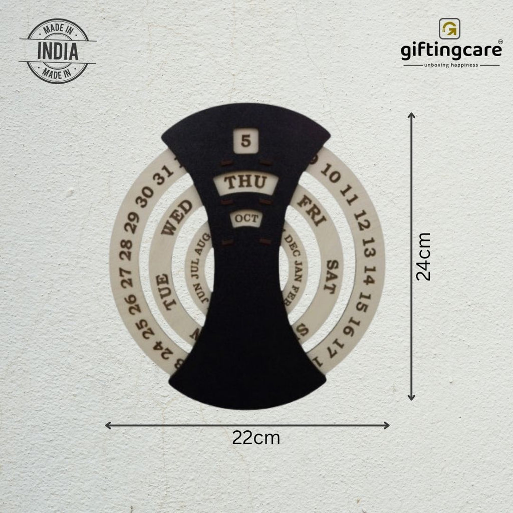 Circular lifetime wooden Wall Calendar for Office and home | |Corporate gifts