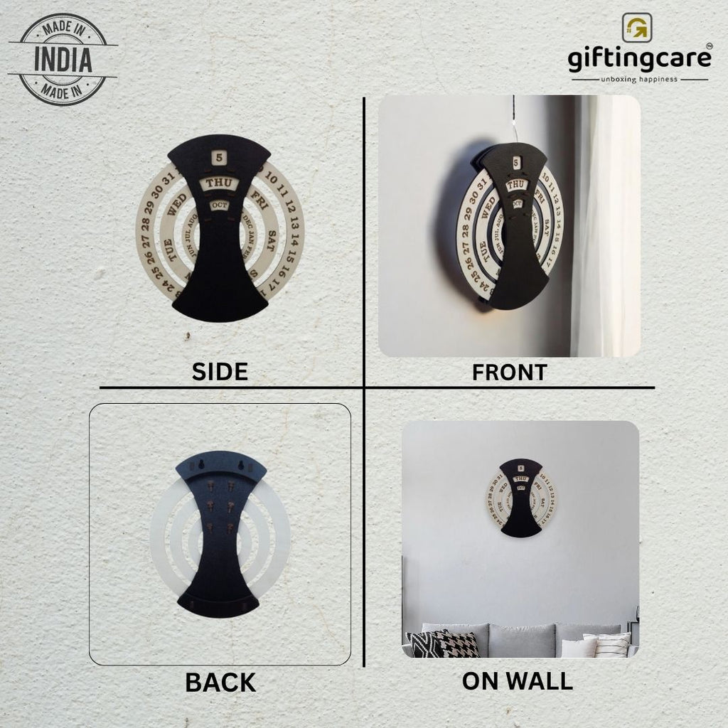 Circular lifetime wooden Wall Calendar for Office and home | |Corporate gifts