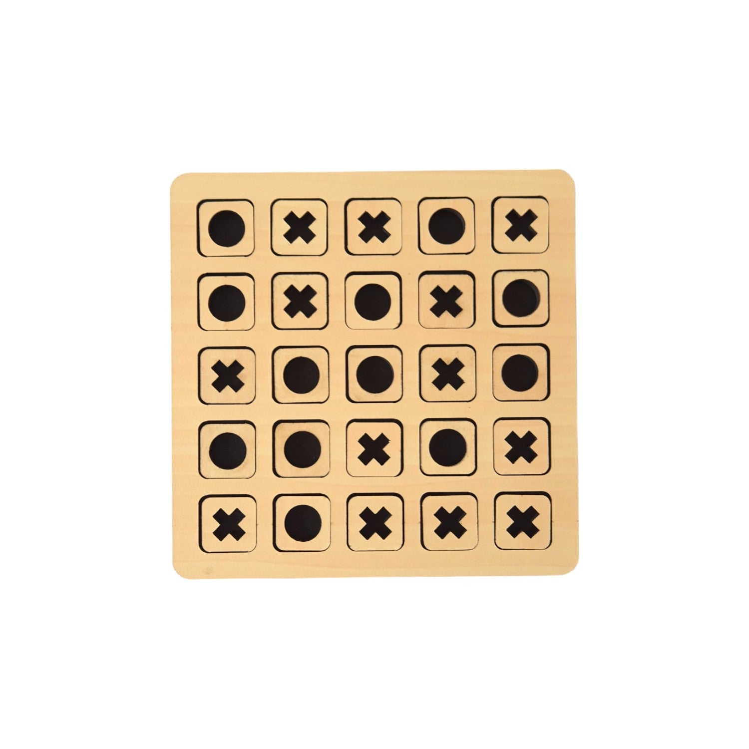 Wooden Tic Tac Toe: Prodigy Edition (5x5)