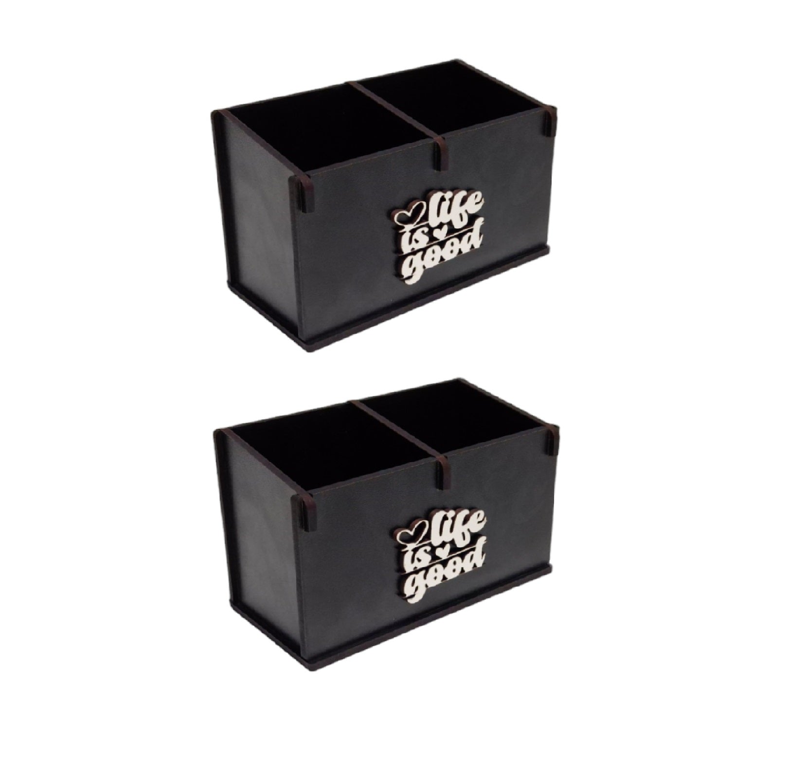 2 Compartment Stationery Holder |Desk Organizer for Professional and Students | combo Pack