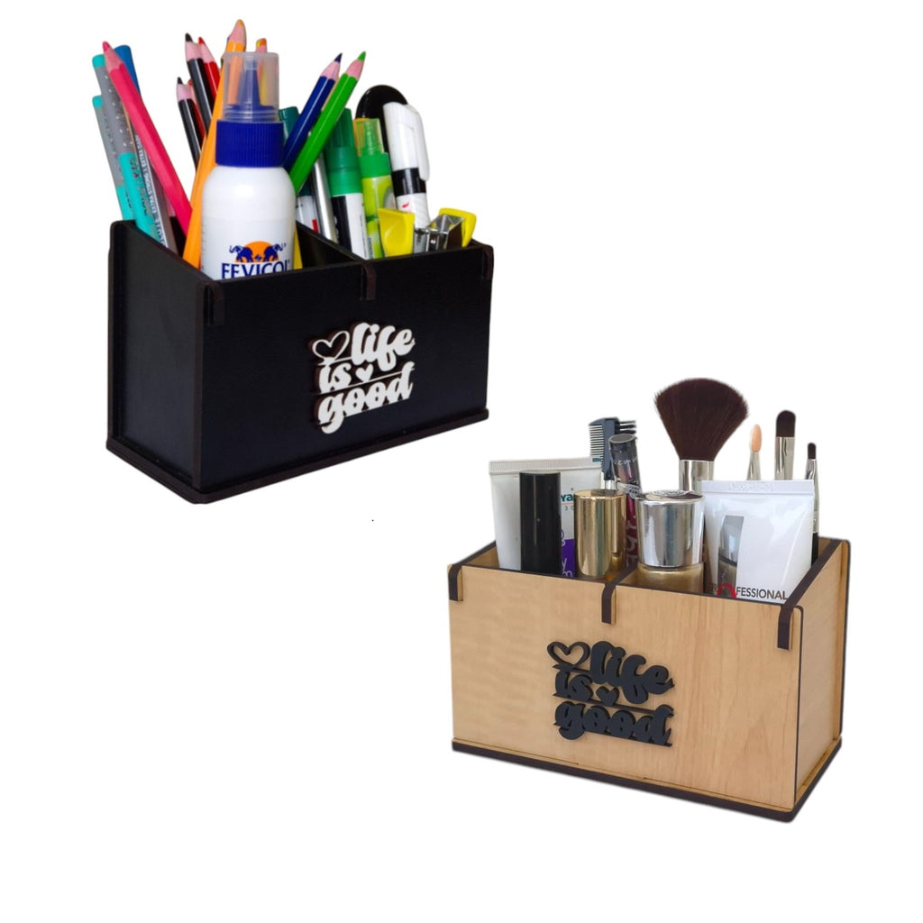 2 Compartment Stationery Holder |Desk Organizer for Professional and Students | combo Pack