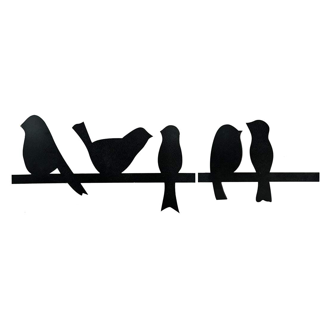 "Wooden 5 Birds wall Art Painting/ Wall Decorative for Living room, Office or Home | Dual Layer Black & White Wooden MDF "
