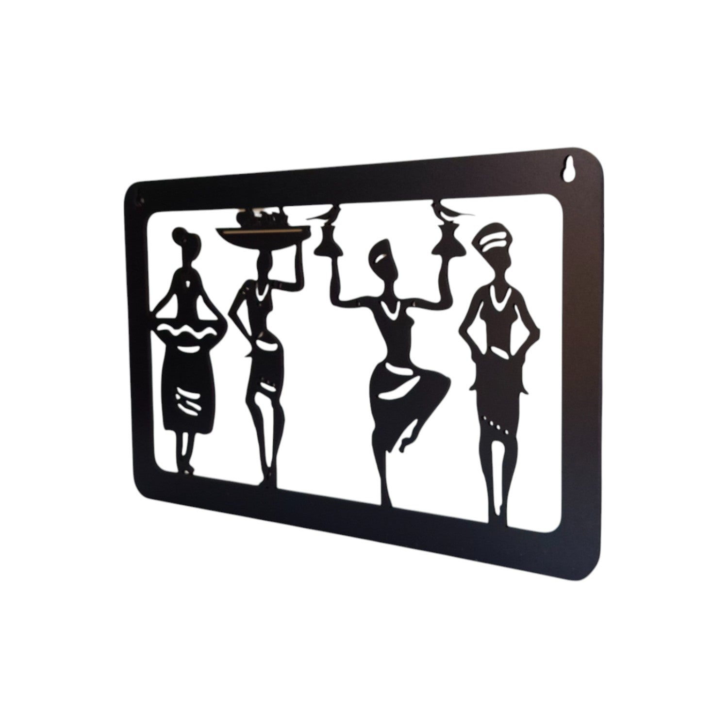 "Wooden 4 Dancing wall Art Painting/ Wall Decorative for Living room, Office or Home | Dual Layer Black & White Wooden MDF "