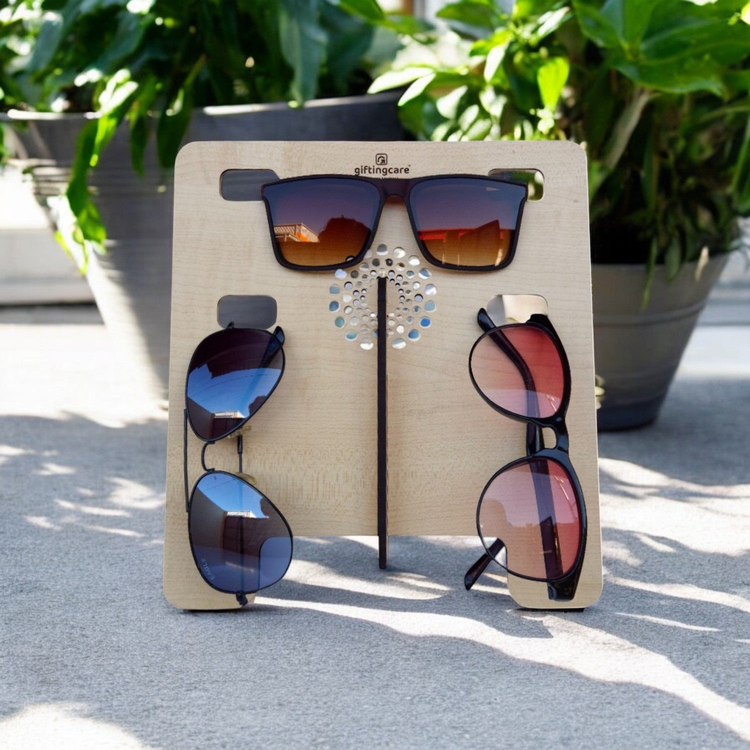 Sunglasses Holder Stand | Wooden Glasses Holder | Summer Birthday Gift | Personalised Gift | Glasses Organiser