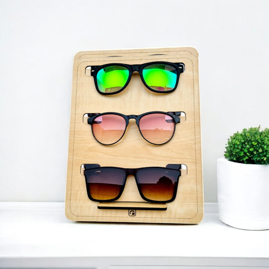 Sunglasses Holder Stand | Wooden Glasses Holder | Summer Birthday Gift | Personalised Gift | Glasses Organiser