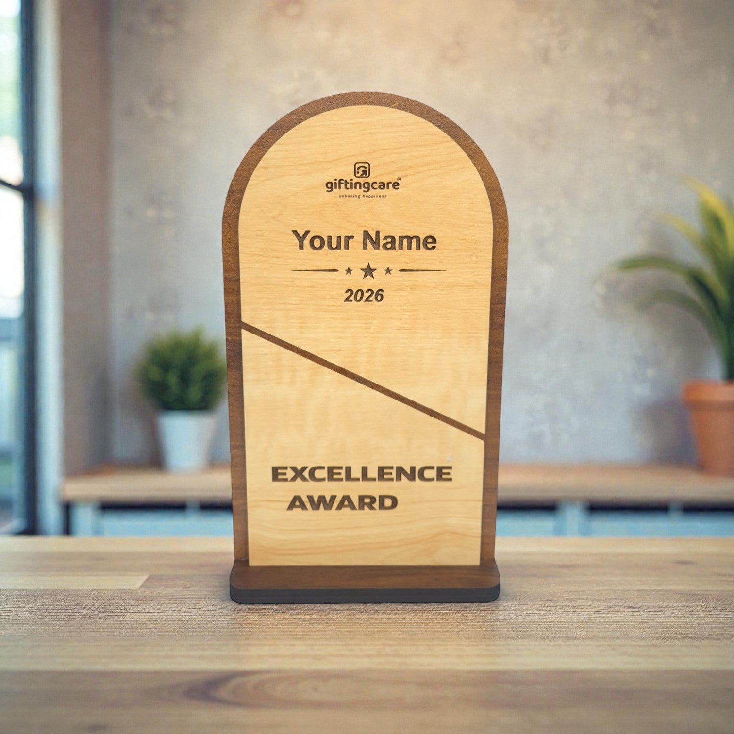 Eco-Friendly MDF Wooden Award – Custom Corporate Gifting Trophy