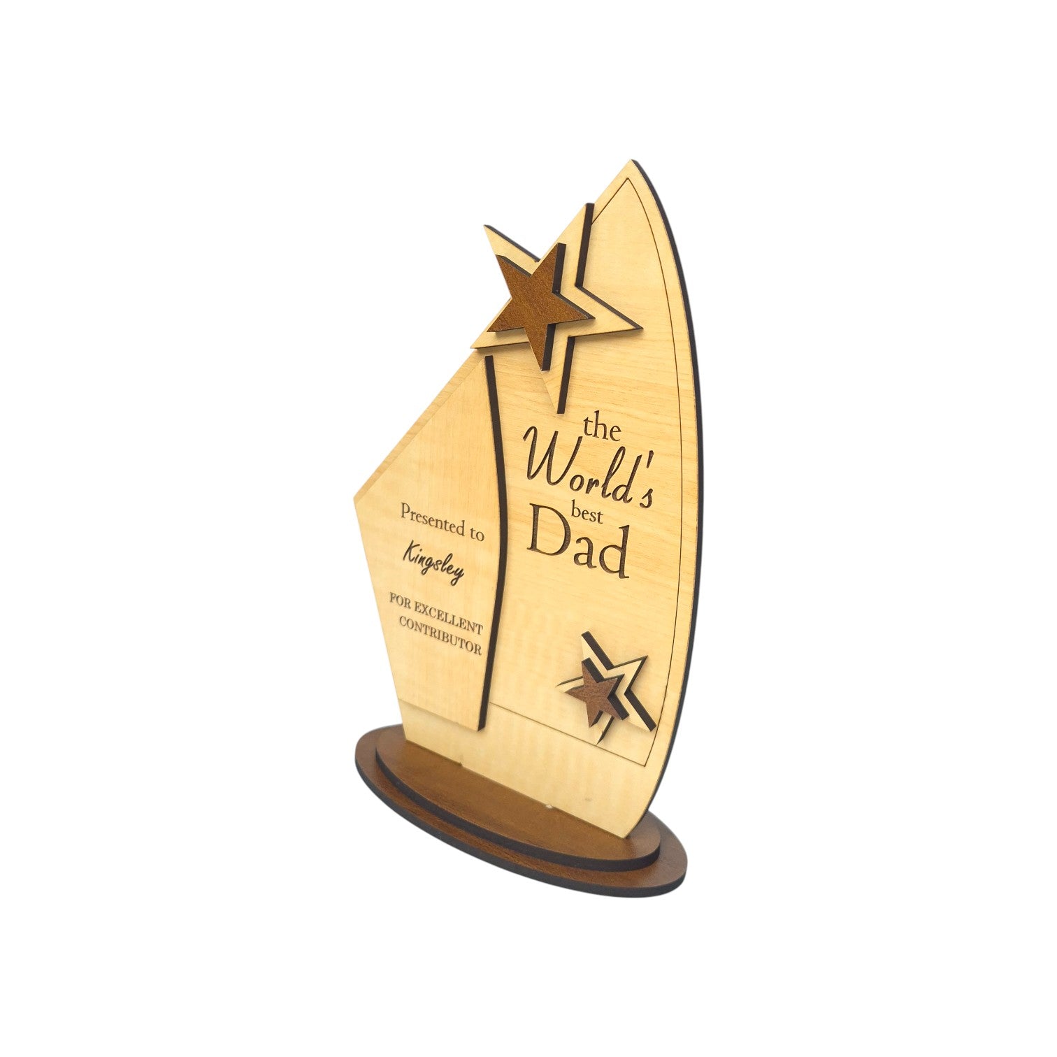 Premium MDF Wooden Trophy – Personalized Corporate Recognition Award