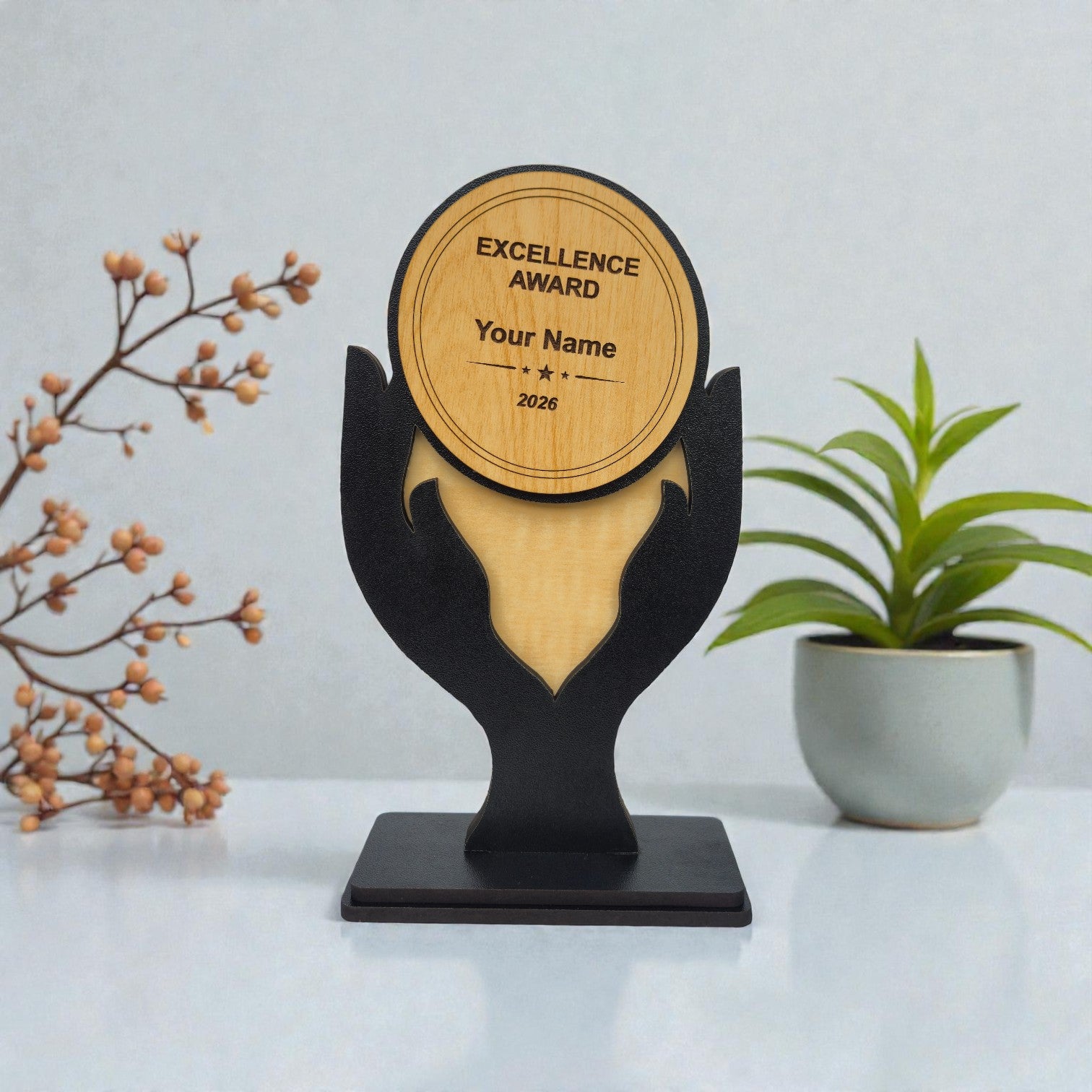 Premium MDF Achievement Trophy – Personalized Event Award
